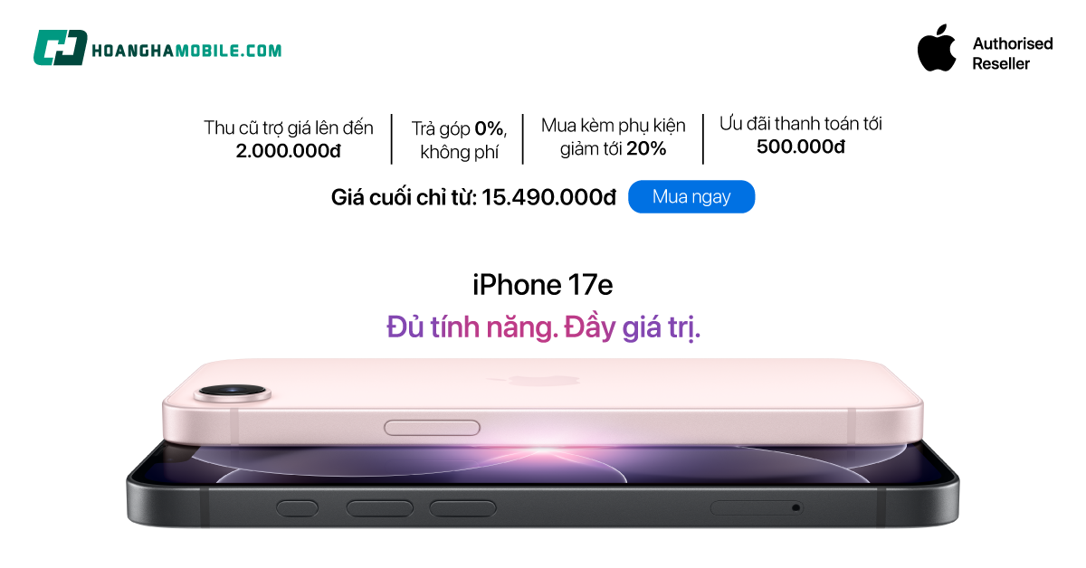 iPhone 17e 512GB - Chính hãng Apple Việt Nam